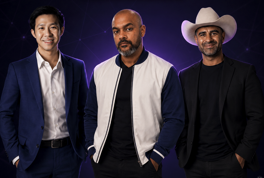 The BrainVaultAI team: Raj, Kelvin, and Vik