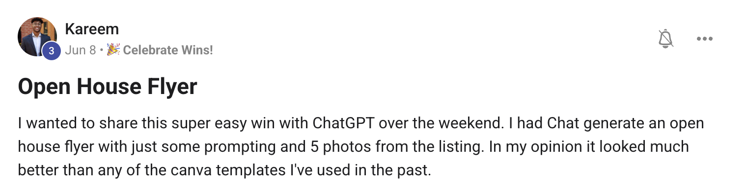 Community win from Kareem